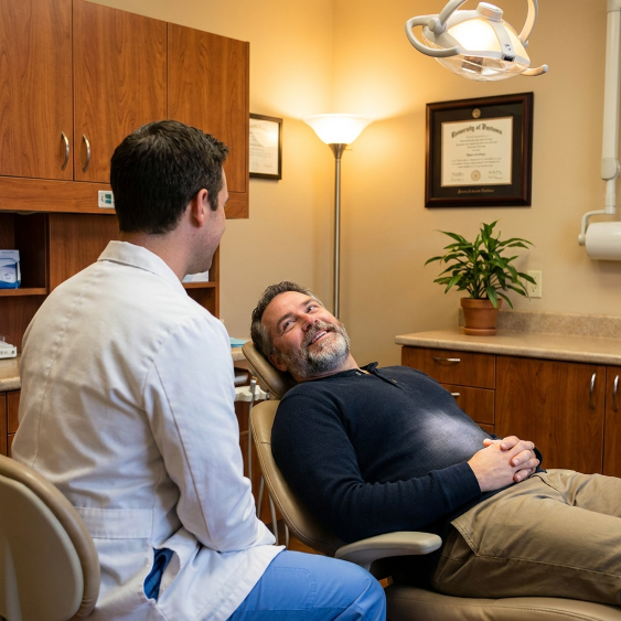 dentist and patient