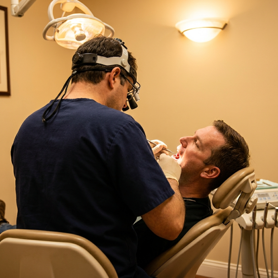 dentist and patient